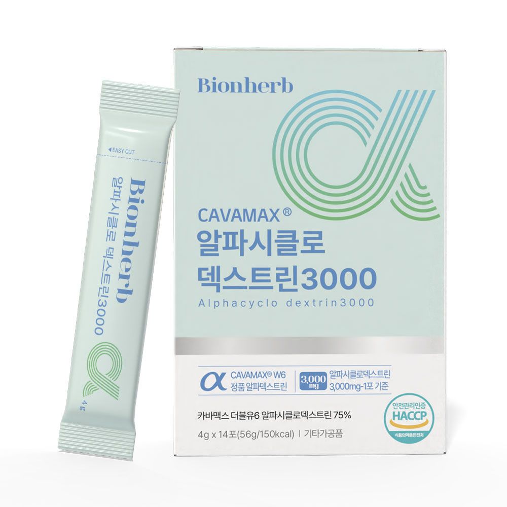 Bionherb Alphacyclo Dextrin 3000 Pineapple Flavor Stick Fiber Supplement 14 Sticks _ Made in KOREA